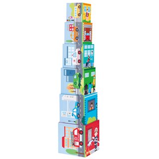 Stacking Cube with 6 Vehicles
